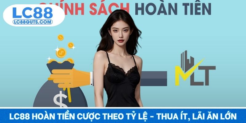 LC88 Hoàn Tiền Cược Theo Tỷ Lệ - Thua Ít, Lãi Ăn Lớn 2025